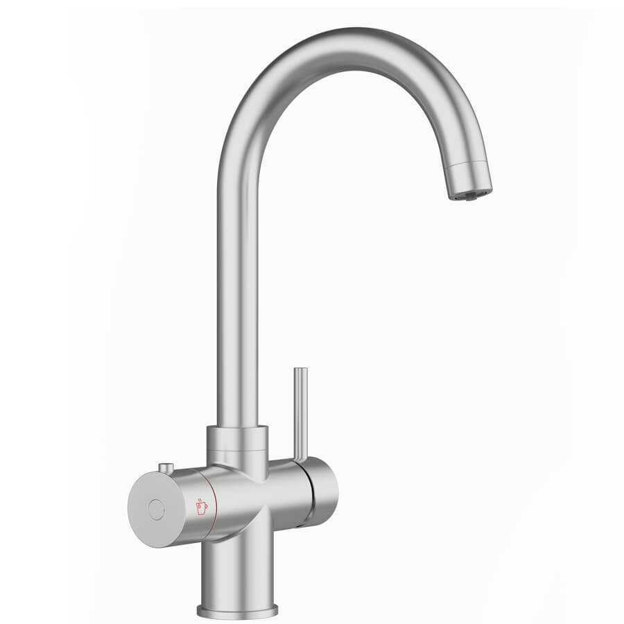 KWKRBN Kokend water kraan Rond Brushed