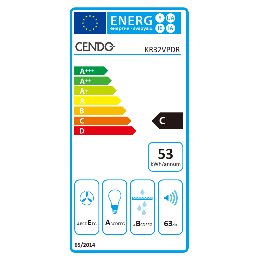 Vlakscherm Afzuigkap | KR32VPDR