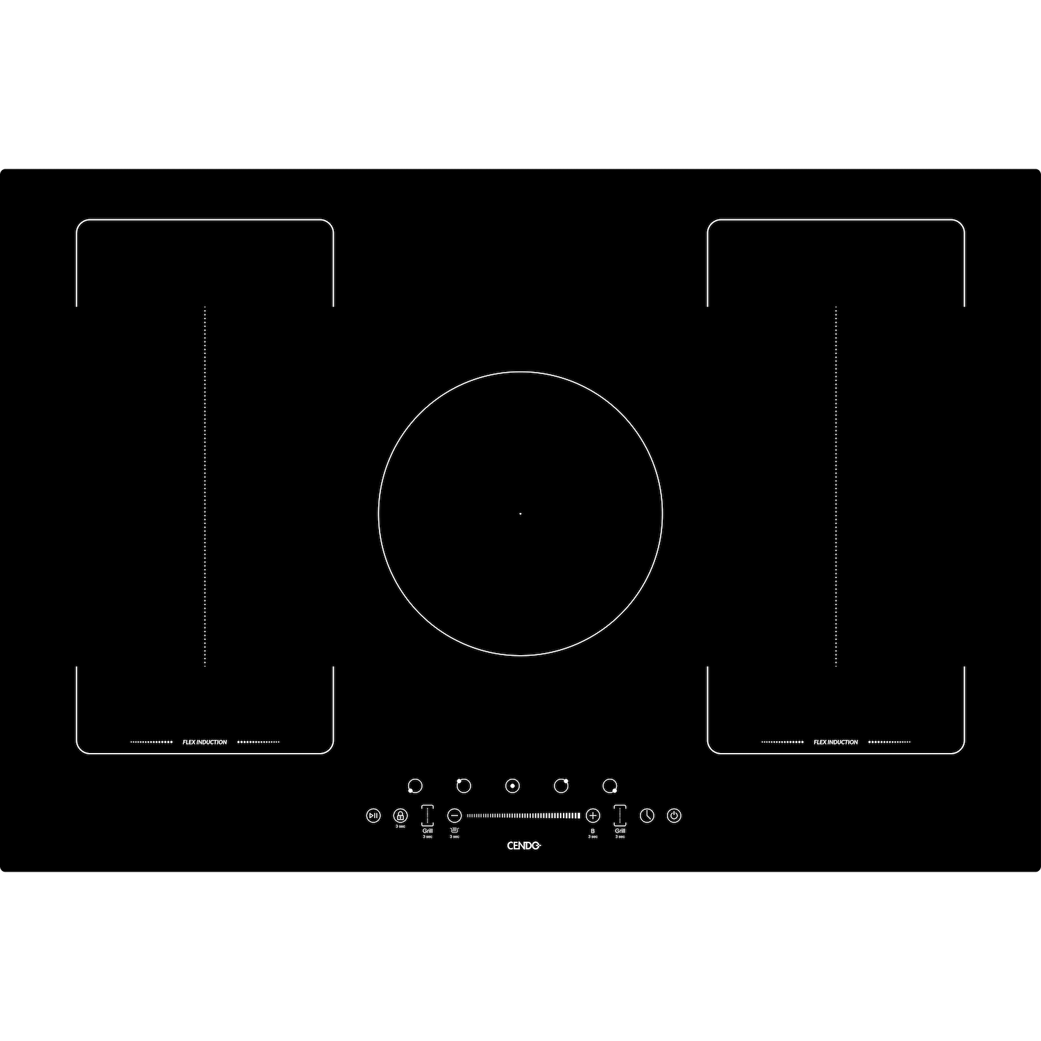Flex Inductie Kookplaat 80 cm